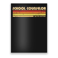 School Counselor Funny Personalized Profession Birthday Idea Poster