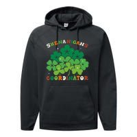 Shenanigans Coordinator Funny St Patricks Day Teacher Performance Fleece Hoodie