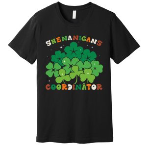 Shenanigans Coordinator Funny St Patricks Day Teacher Premium T-Shirt