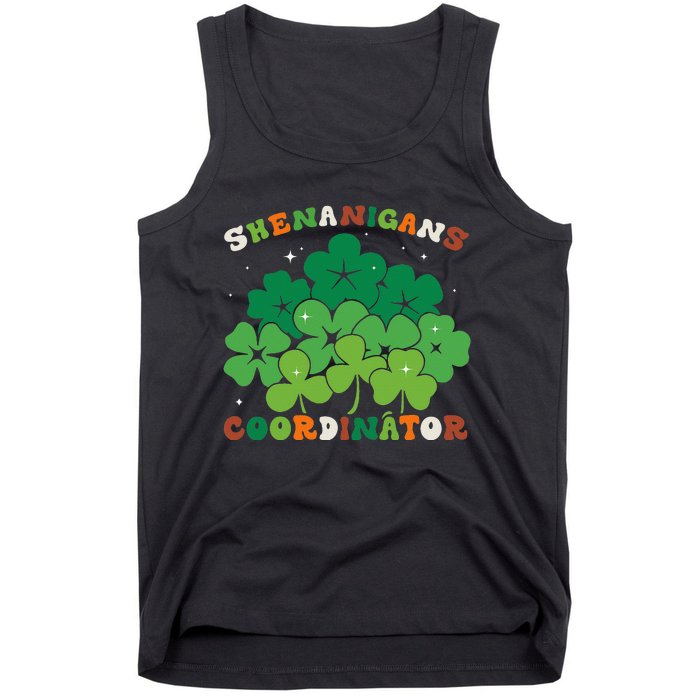 Shenanigans Coordinator Funny St Patricks Day Teacher Tank Top