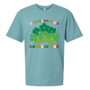 Shenanigans Coordinator Funny St Patricks Day Teacher Sueded Cloud Jersey T-Shirt