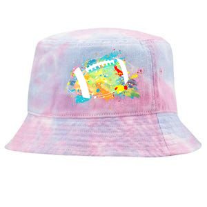 Splattered Colorful Football Lover Tie-Dyed Bucket Hat