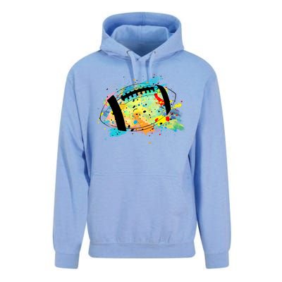 Splattered Colorful Football Lover Unisex Surf Hoodie