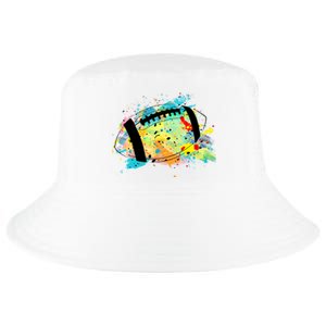 Splattered Colorful Football Lover Cool Comfort Performance Bucket Hat