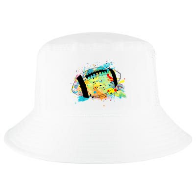 Splattered Colorful Football Lover Cool Comfort Performance Bucket Hat