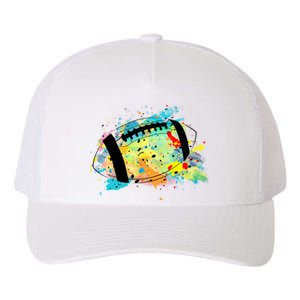 Splattered Colorful Football Lover Yupoong Adult 5-Panel Trucker Hat