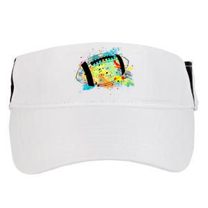 Splattered Colorful Football Lover Adult Drive Performance Visor