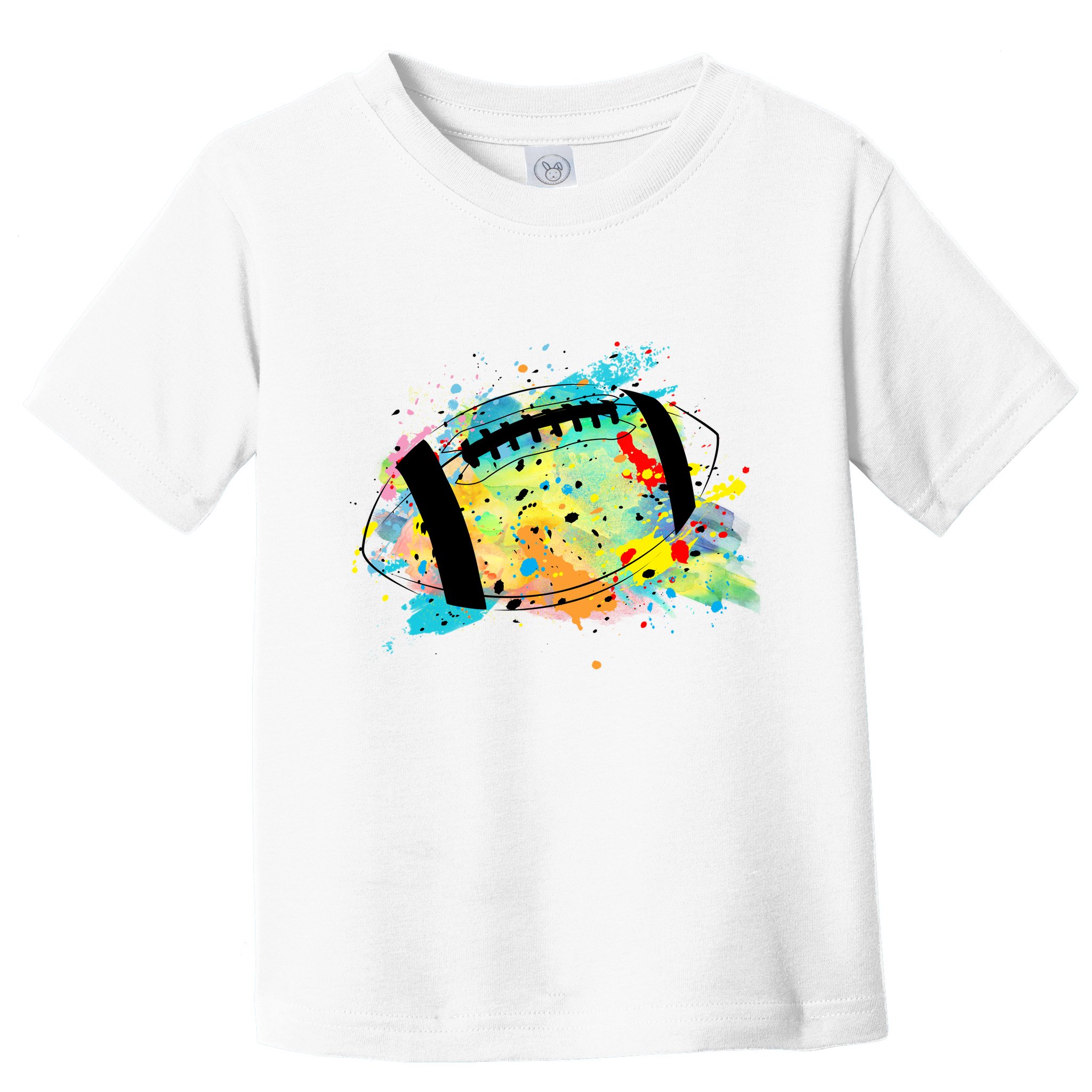 Splattered Colorful Football Lover Toddler T-Shirt