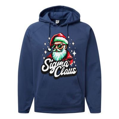 Sigma Claus Funny Christmas Performance Fleece Hoodie