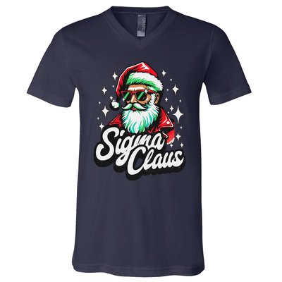 Sigma Claus Funny Christmas V-Neck T-Shirt