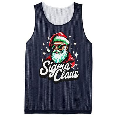 Sigma Claus Funny Christmas Mesh Reversible Basketball Jersey Tank