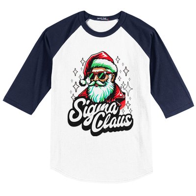 Sigma Claus Funny Christmas Baseball Sleeve Shirt