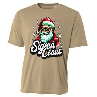 Sigma Claus Funny Christmas Cooling Performance Crew T-Shirt