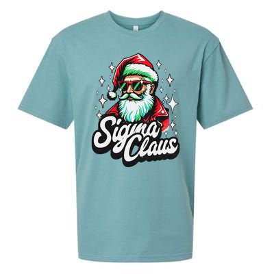 Sigma Claus Funny Christmas Sueded Cloud Jersey T-Shirt