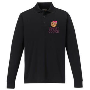 Smart Cookie Funny School Performance Long Sleeve Polo