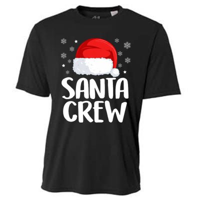 Santa Crew Funny Christmas Family Matching Cute Pajamas Cooling Performance Crew T-Shirt