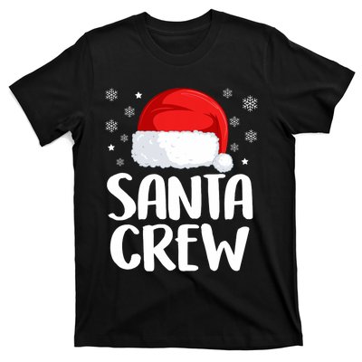 Santa Crew Funny Christmas Family Matching Cute Pajamas T-Shirt