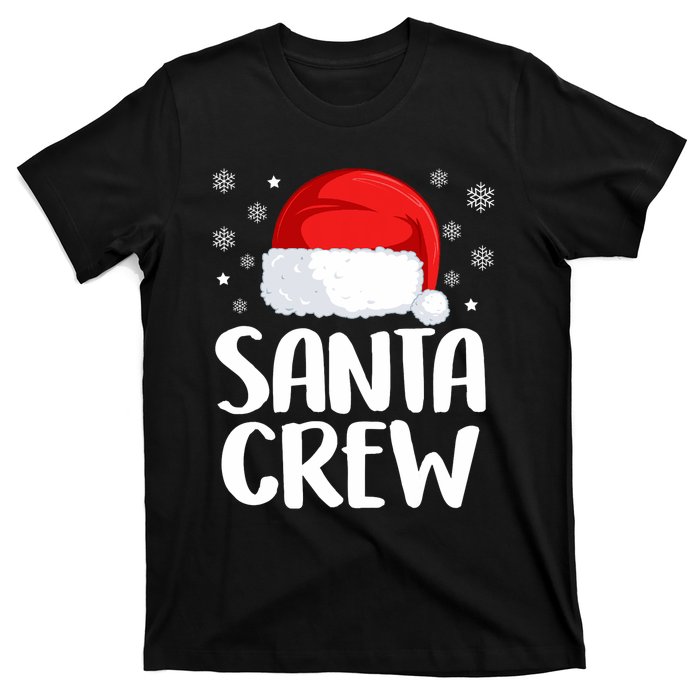 Santa Crew Funny Christmas Family Matching Cute Pajamas T-Shirt