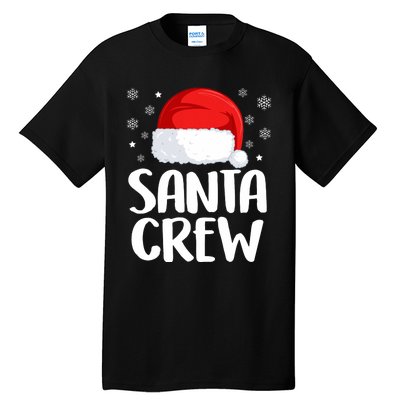 Santa Crew Funny Christmas Family Matching Cute Pajamas Tall T-Shirt