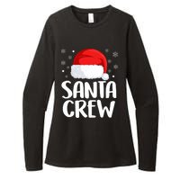 Santa Crew Funny Christmas Family Matching Cute Pajamas Womens CVC Long Sleeve Shirt