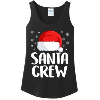 Santa Crew Funny Christmas Family Matching Cute Pajamas Ladies Essential Tank