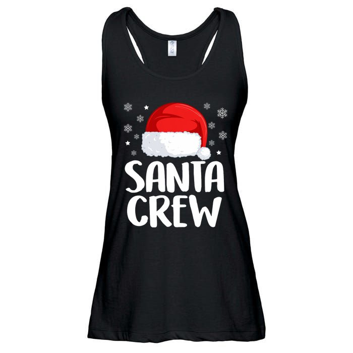 Santa Crew Funny Christmas Family Matching Cute Pajamas Ladies Essential Flowy Tank