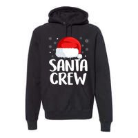 Santa Crew Funny Christmas Family Matching Cute Pajamas Premium Hoodie