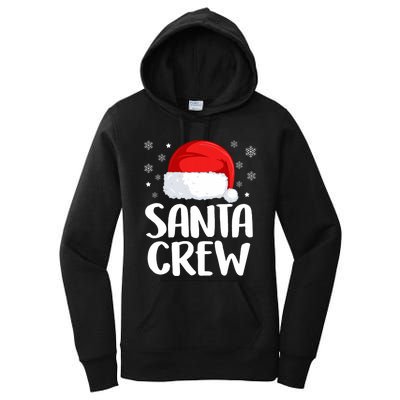 Santa Crew Funny Christmas Family Matching Cute Pajamas Women's Pullover Hoodie