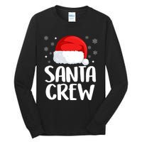 Santa Crew Funny Christmas Family Matching Cute Pajamas Tall Long Sleeve T-Shirt