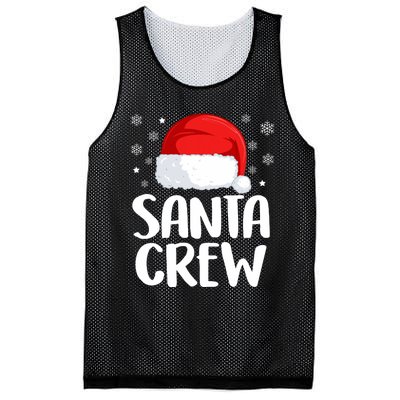 Santa Crew Funny Christmas Family Matching Cute Pajamas Mesh Reversible Basketball Jersey Tank