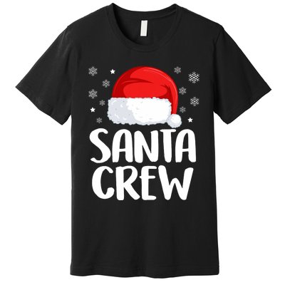 Santa Crew Funny Christmas Family Matching Cute Pajamas Premium T-Shirt