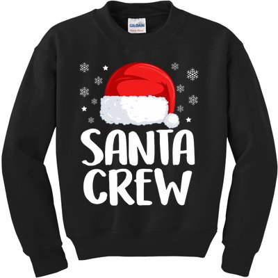 Santa Crew Funny Christmas Family Matching Cute Pajamas Kids Sweatshirt