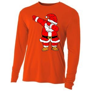 Santa Claus For Xmas Gift Christmas Gift Dab Dabbing Santa Gift Cooling Performance Long Sleeve Crew