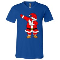 Santa Claus For Xmas Gift Christmas Gift Dab Dabbing Santa Gift V-Neck T-Shirt