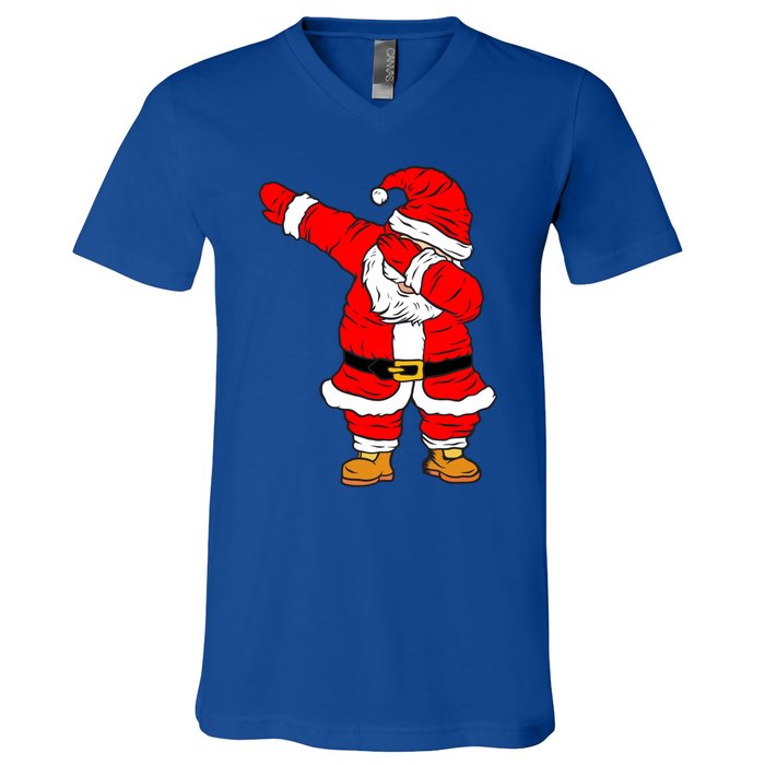 Santa Claus For Xmas Gift Christmas Gift Dab Dabbing Santa Gift V-Neck T-Shirt