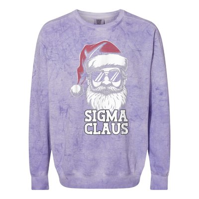 Sigma Claus Funny Christmas Santa Claus Sarcastic Joke Colorblast Crewneck Sweatshirt