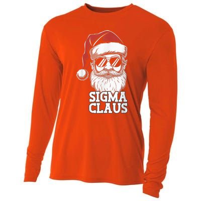 Sigma Claus Funny Christmas Santa Claus Sarcastic Joke Cooling Performance Long Sleeve Crew