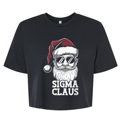 Sigma Claus Funny Christmas Santa Claus Sarcastic Joke Bella+Canvas Jersey Crop Tee