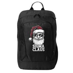 Sigma Claus Funny Christmas Santa Claus Sarcastic Joke City Backpack