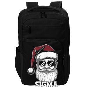 Sigma Claus Funny Christmas Santa Claus Sarcastic Joke Impact Tech Backpack