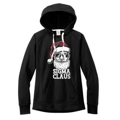 Sigma Claus Funny Christmas Santa Claus Sarcastic Joke Women's Fleece Hoodie