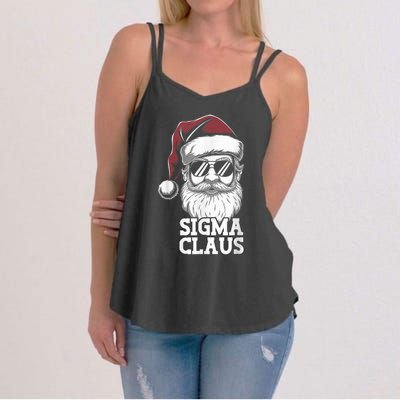 Sigma Claus Funny Christmas Santa Claus Sarcastic Joke Women's Strappy Tank