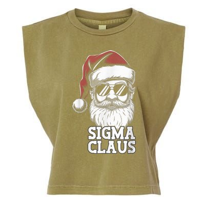 Sigma Claus Funny Christmas Santa Claus Sarcastic Joke Garment-Dyed Women's Muscle Tee