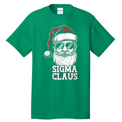 Sigma Claus Funny Christmas Santa Claus Sarcastic Joke Tall T-Shirt