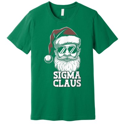 Sigma Claus Funny Christmas Santa Claus Sarcastic Joke Premium T-Shirt