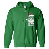 Sigma Claus Funny Christmas Santa Claus Sarcastic Joke Full Zip Hoodie