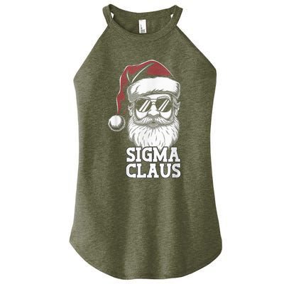 Sigma Claus Funny Christmas Santa Claus Sarcastic Joke Women's Perfect Tri Rocker Tank