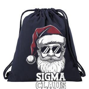 Sigma Claus Funny Christmas Santa Claus Sarcastic Joke Drawstring Bag