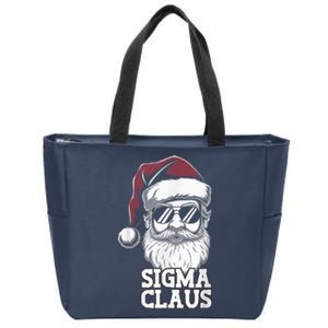 Sigma Claus Funny Christmas Santa Claus Sarcastic Joke Zip Tote Bag