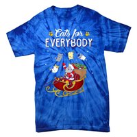 Santa Cats For Everybody Ugly Christmas Sweater Cat Lover Great Gift Tie-Dye T-Shirt